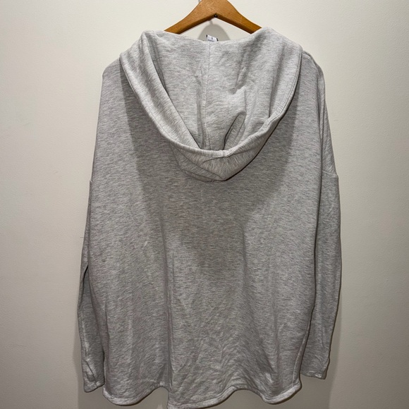 Athleta Women's Purana Wrap Style Hoodie Sweatshirt Fog Grey | Small - Picture 6 of 12